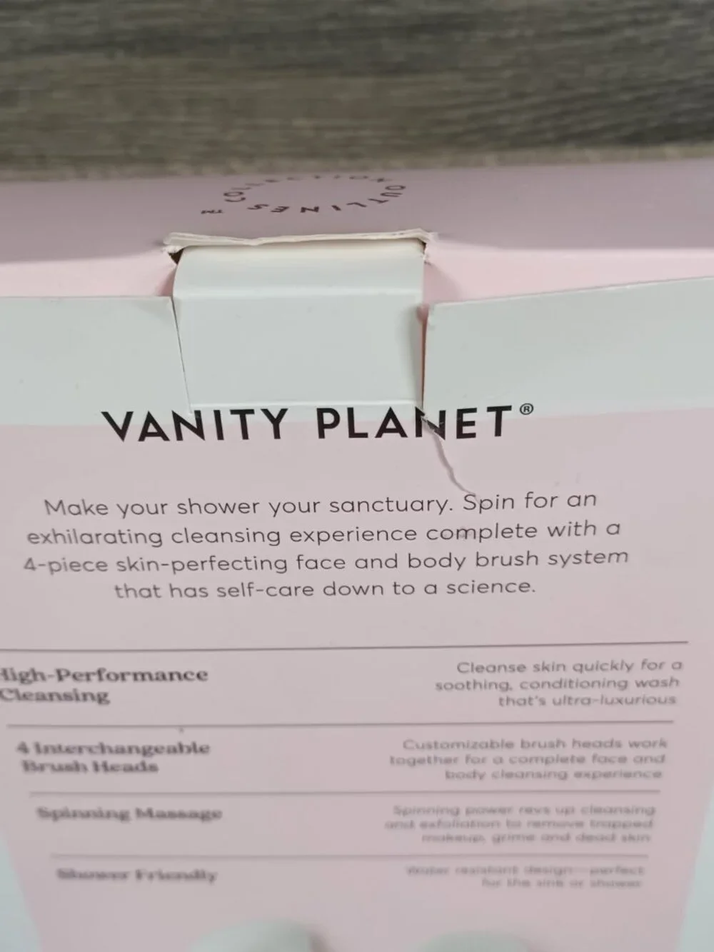 NIB Vanity Planet Face & Body Cleansing System Facial Brush Exfoliating
